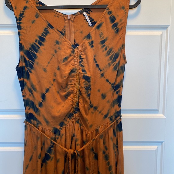 Young Fabulous & Broke boho maxi sundress size Small rust and navy - Picture 4 of 7